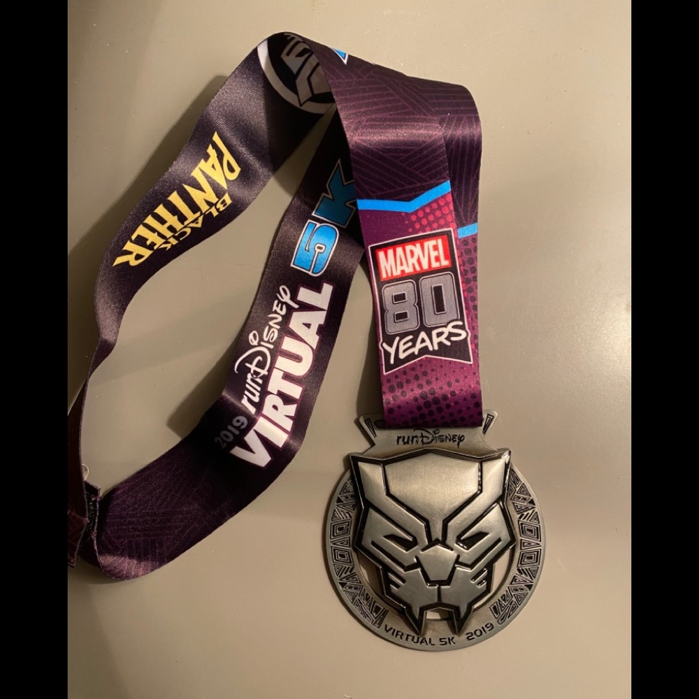 RunDisney Black Panther 5k Medal